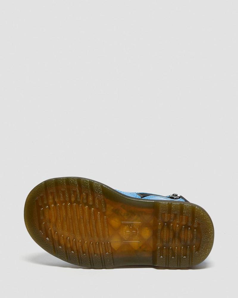Dr Martens Toddler 1460 Patent Lær Snørestøvletter Barn Blå | Norge 124LIS